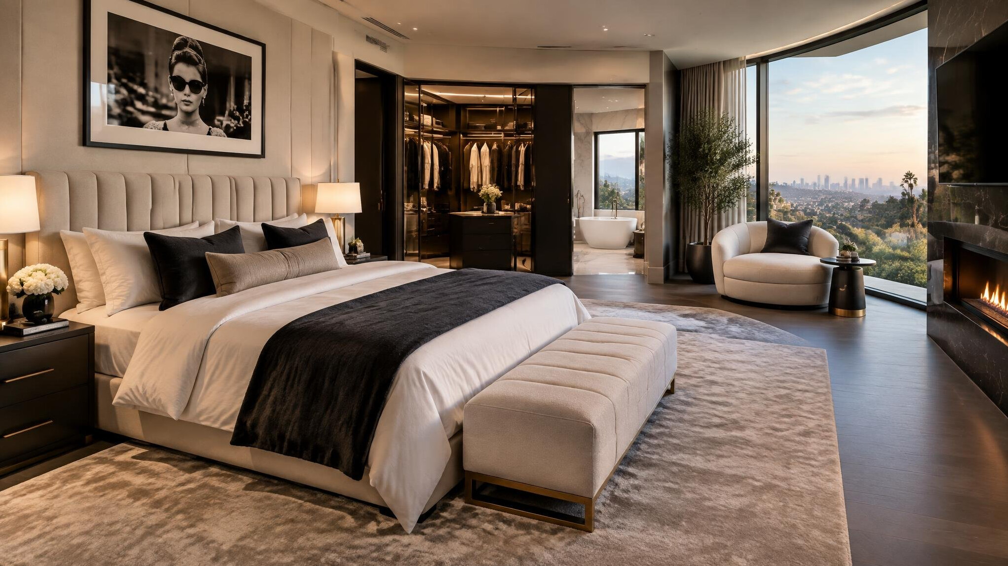 celebrity bedroom suite