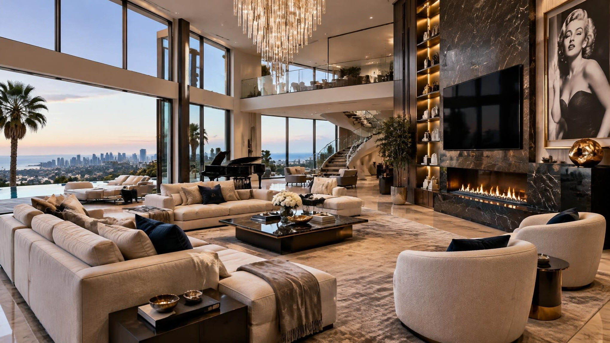 luxury celebrity home interior
